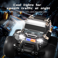 Coche de Policía Anfibio RC de 4 Canales con Luces de Alto Rendimiento Todoterreno, Control Remoto, Cargador y Cable USB - Nivel Experto