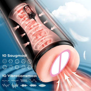 <span class=keywords><strong>Vibrator</strong></span> Vakum Hisap Elektrik 3D <span class=keywords><strong>Vagina</strong></span> Realistis untuk Pria, Alat Bantu Masturbasi Seks untuk Pria Solo - Product Image 2