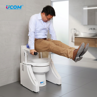 Siège de douche et de toilette Ucom UC-TL-18-A1 avec support d'aide à la mobilité pour personnes âgées et handicapées