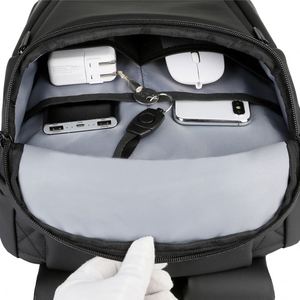 2024 New Custom Business Outdoor Travel <b>Laptop</b> <b>Backpack</b> with USB Waterproof Anti-Theft PU and Polyester Lining - Product Image 6