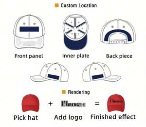 Wholesale Comfortable High Quality Blank Classic Snapback Caps Curved Brim Plain 5 Panel Mesh Trucker Hat - Product Image 3