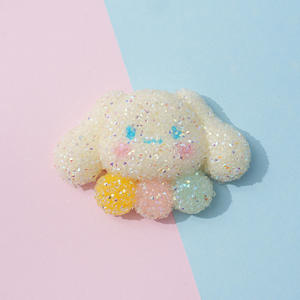 Nouveaux patchs en forme de dessin animé de sucre en gros, <span class=keywords><strong>chat</strong></span> à cornes sombres et chien aux oreilles bouclées, attaches et pinces pour cheveux pour enfants, décoration de coque de téléphone et de réfrigérateur - Product Image 4