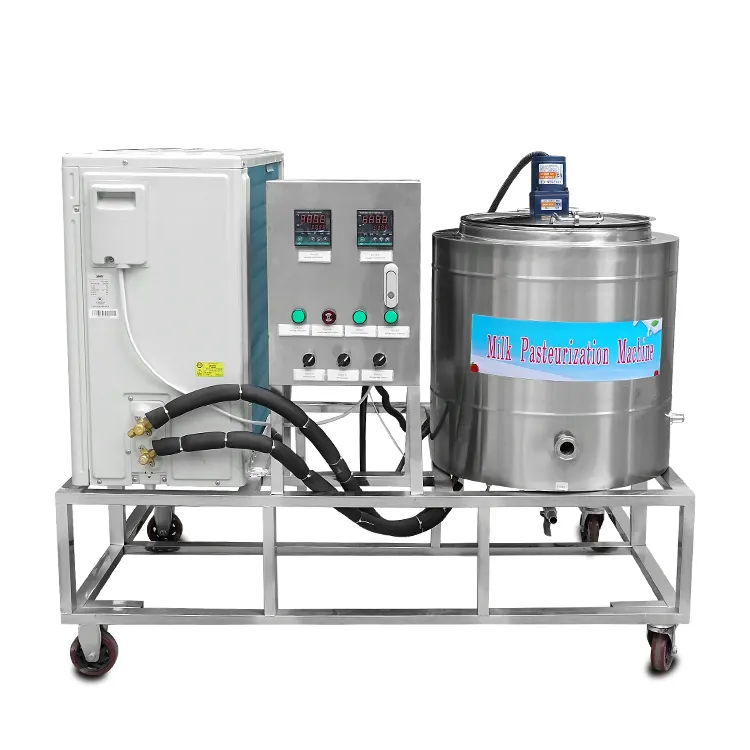 500L कम और उच्च तापमान pasteurization मशीन/रस दूध pasteurizer/milksterilization मशीन प्रशीतन के साथ