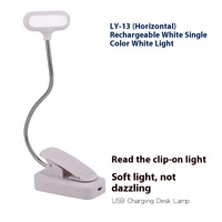 Lampe de bureau USB pliable à LED avec protection oculaire et abat-jour blanc pour étudiants, dortoir et salon