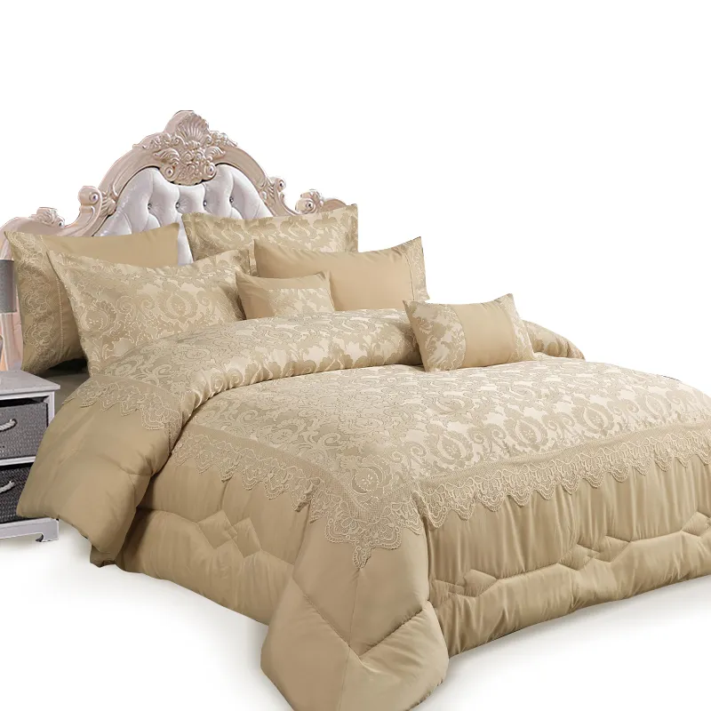 KOSMOSジャカードシェニールデザイン高級最新ベッド掛け布団セット寝具セット中東