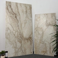 Carrelage en porcelaine émaillée imitation pierre, motif paysager effet marbre, 600x1200mm, finition mate, antidérapant, pour mur et sol de villa et cuisine