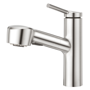 ก๊อกน้ำห้องน้ำแบบดึงออกได้ สแตนเลส 304 ทันสมัย แบบก้านเดียว - Product Image 1