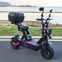 Trottinette électrique FLJ K13 avec roues de 13 pouces, 72V, haute puissance, avec application et NFC, pour adultes