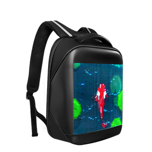 Tas olahraga Led, tas olahraga LED kontrol aplikasi seluler ransel LED dinamis warna penuh tampilan layar Led 3D ransel pintar Led Promosi - Product Image 1