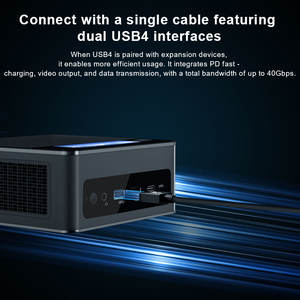 New Portable Pocket Mini PC Ryzen 7 7840HS ITX Windows 11 Pro <b>64GB</b> DDR5 Dual NVMe SSD Ultra Tiny Business Computer Radeon 780M - Product Image 6