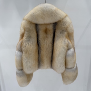 Expédition rapide, veste courte, fourrure de renard <span class=keywords><strong>imitation</strong></span> peau entière, tendance, pour femmes - Product Image 2