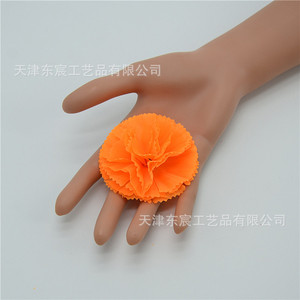 Flores Artificiales de Seda, Color Naranja, de 7cm, para Decoración Festiva, de Pared o Escritorio, Dongchen Arts Crafts - Product Image 2