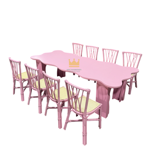 Silla Infantil de Ratán Hecha a Mano, Moderna y de Lujo, Silla Infantil Tejida Natural para Decoración de Eventos, Bodas y Hoteles al Aire Libre - Product Image 3