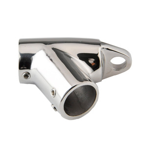 Capuchon coulissant double extrémité en acier inoxydable de 22 mm, accessoires de quincaillerie marine pour parasols de 60 cm, yachts, bateaux et housses de bateaux - Product Image 1