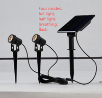 Großhandel Solar-Gartenstrahler mit Erdspieß 2-in-1/4-in-1 Baumbeleuchtung Landschaftsleuchte ABS IP54 2200mAh Akku 4 Modi