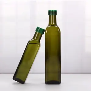 Leere Lebensmittel verpackung Speiseöl flasche Antik grün 250ml 500ml 750ml Olivenöl Glasflasche