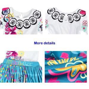 Robe Encanto Isabella Mirabel avec sac, costume de fête d'anniversaire pour enfants, costume de cosplay, robe de princesse fantaisie pour filles, costume de carnaval d'Halloween - Product Image 3