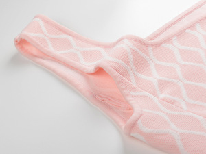 2025 nuovo modello Plaid estivo indossa un Mini <span class=keywords><strong>abito</strong></span> da donna in maglia canotta Sexy dolce con tasche <span class=keywords><strong>rosa</strong></span> - Product Image 6