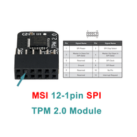 Module TPM 2.0 série SPI LPC 12/14/18/20 broches pour carte mère MSI/GIGA/INTEL/ASROCK/ASUS – Module TPM2.0 pour PC