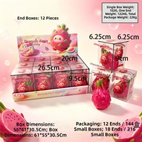 Dragon Fruit Pitaya Squishy TPR Anti-stress Blocs de construction Fidget en argile faits à la main Parfumés Cadeau Modèle Smiley Face Bun Zhejiang