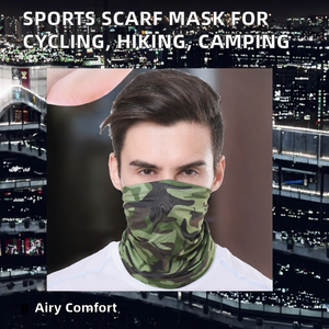 Sports Breathable Summer Scarf Neck Sunscreen Mask Warmer Cycling Hiking Tube Face Head <b>Wrap</b> Riding Headband Motorcycle Camping - Product Image 2
