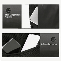 Sac à dos pour ordinateur portable de luxe pour homme avec logo personnalisé, imperméable, grande capacité, pour les voyages d'affaires, l'université