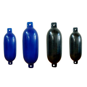 Bouées de bateau en PVC blanc et bleu, pare-chocs pour yachts - Product Image 1