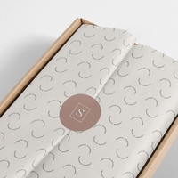 Papiers de soie personnalisés de haute qualité 17 g/m² avec revêtement ciré pour emballage de cartons et produits chimiques, avec autocollants logo d'entreprise