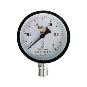 เซี่ยงไฮ้ เทียนชวน ยา-100 เกจวัดแรงดันแอมโมเนีย 100 มม. -0.1 ถึง 2.4Mpa การวัดสุญญากาศและความดัน - Product Image 4