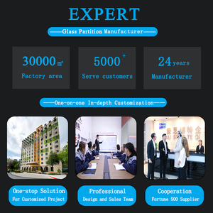 Parete Divisoria in Vetro Temperato Senza Telaio Ignifuga, Conforme alle Norme di Sicurezza per Edifici Pubblici, Uffici e Hotel - Product Image 6