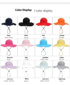 Kustom anak-anak topi Bucket UPF50 + lebar penuh perlindungan matahari dengan tali leher bernapas Mesh topi musim panas untuk 0-8 tahun - Product Image 2
