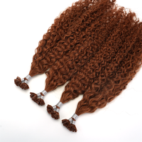 Extensions de cheveux humains vierges bruts 100% naturels Lanxun, double épaisseur, invisibles, pointe en V, pointe en K, bouclés, pour salon – Fournisseur de choix