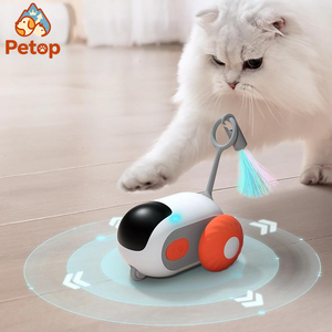 Petop Gato Pelota Giratoria Automática con Cola Recargable, Juguete Inteligente para Mascotas, Ratón Interactivo para Gato - Product Image 1
