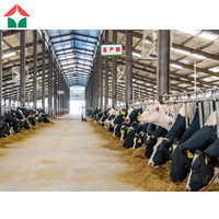 Kits de matériaux de construction métalliques, entrepôts préfabriqués, abris, structures, équipements, hangars préfabriqués, stockage en extérieur, ferme de vaches