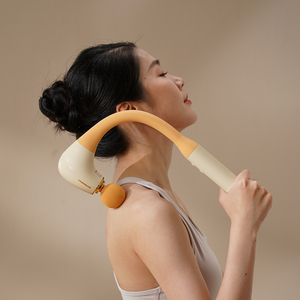 Pistola de Masaje Portátil sin Escobillas <span class=keywords><strong>en</strong></span> Forma de U para Tejido Profundo con Mango Extendido <span class=keywords><strong>y</strong></span> 4 Cabezales de Masaje - Product Image 5