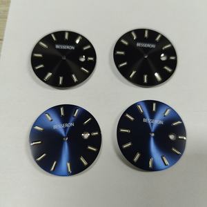 <b>Watch</b> Dial Suppliers Custom Stainless Steel or Copper Dial <b>Watch</b> Accessories <b>Arabic</b> Hands Sunburst Luster <b>Watch</b> Dial Logo - Product Image 2