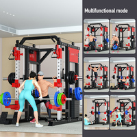 Appareil de musculation multifonctionnel Smith avec double pile de poids en béton de 110 kg pour la maison et les salles de sport commerciales
