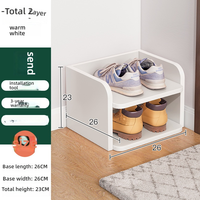 Meuble à chaussures anti-poussière de type économique pour la maison avec plusieurs niveaux pour gagner de la place, étagère à chaussures grande capacité à l'entrée