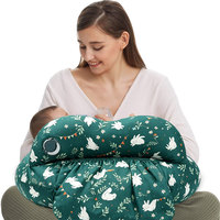 Coussin d'allaitement multifonctionnel manuel en forme de U pour bébé, support pour l'allaitement au biberon, coussin de soutien pour le temps sur le ventre et la position assise, 0-12 mois