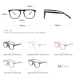 Gafas de lectura de moda, marco de gafas de lectura <span class=keywords><strong>TR</strong></span> 90, lentes ópticas de cristal de lectura, novedad de 2022 - Product Image 3