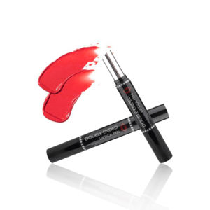 Lápiz labial vacío de plástico de alta calidad de doble cara, lápiz labial vacío fino negro brillante, bálsamo labial, tubo Duo 2 en 1, paquete de lápiz labial - Product Image 3