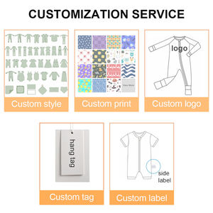 Pijama de Bambú Suave Personalizado con Botones a Presión para Bebés y Niños Pequeños, Ropa de Dormir de Algodón para Niños, Unisex - Product Image 4