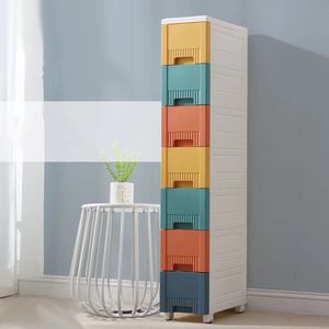 Muebles de <span class=keywords><strong>dormitorio</strong></span>, organizador de espacio estrecho de 20cm, gabinete de almacenamiento moderno para el hogar, gabinete de cajón de almacenamiento Delgado Vertical de 7 capas - Product Image 1