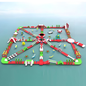 Toboggan aquatique gonflable extérieur personnalisé pour parc aquatique avec tour géante <span class=keywords><strong>d</strong></span>'escalade en vinyle par Cheer Amusement - Product Image 1