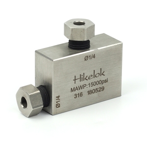 Nồi hấp loại hikelok siêu cao áp 316 SS <span class=keywords><strong>Union</strong></span> TEE chéo khối 1/2 OD 15000 PSI - Product Image 2