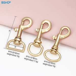 Lujo niquelado fuerte ancho interior 1,5 pulgadas 38mm accesorios de Metal ganchos a presión para enlace de <span class=keywords><strong>collar</strong></span> de correa de perro - Product Image 6