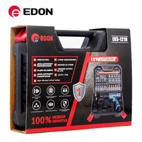 EDON LV3-1210 Perceuse-visseuse sans fil 12V sur batterie, moteur à balais, 220-240V, 23KG (10 pièces), équipée de 1-10MM, autonomie 3 heures, pour le bricolage