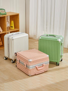 おしゃれな小型ネオプレン製スーツケース アルミフレーム 4輪スピナー TSAロック ソフトハンドル 男女兼用 機内持ち込み可能 トロリーケース - Product Image 4