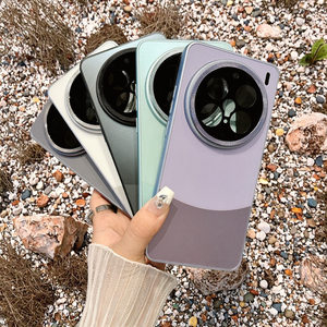 Vivo X200 Ultra/X200 Pro Mini/X100 X100S Pro X200s Matte Full Cover Case Contrast Color Metal Lens Protect <span class=keywords><strong>Mobile</strong></span> Phone Case - Product Image 3