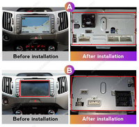 Autoradio MEKEDE 4 cœurs multimédia de voiture 2 + 32GB Car-play Android Auto GPS Navigation pour KIA Sportage 2010-2016